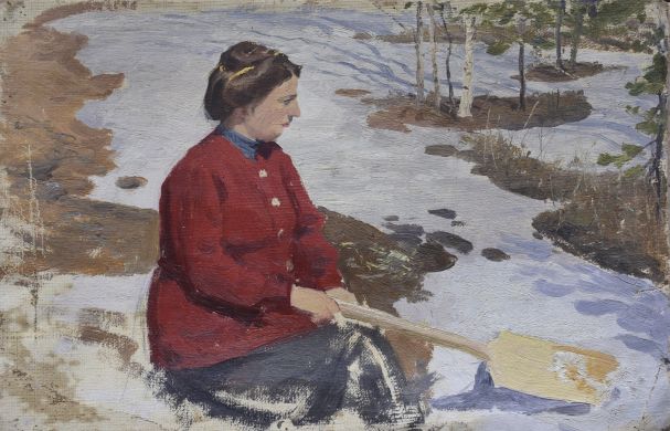 Жанровый этюд "Женщина"