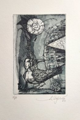 Птица Сирин с цветком (Улыбин Александр Сергеевич)