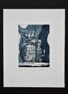 Экслибрис "Snail" (ex libris, Александр Улыбин)
