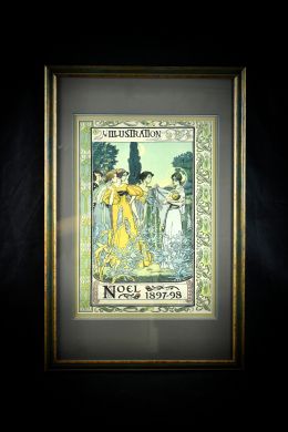 Андре Каар. "Рождество Христово". "L'Illustration". Литография. Франция, 1896 г.