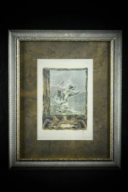 Карлос Грете. Аллегория "Шторм". Литография. Мартин Герлах. Вена. 1900 г.