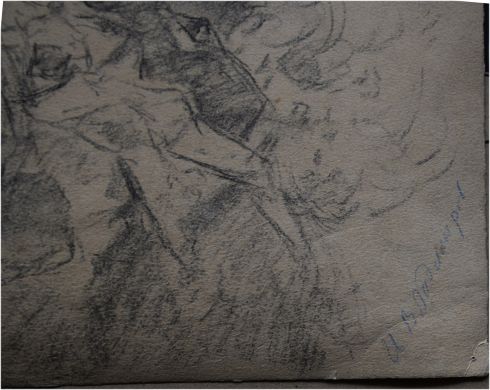 Этюд "Зимний бой"