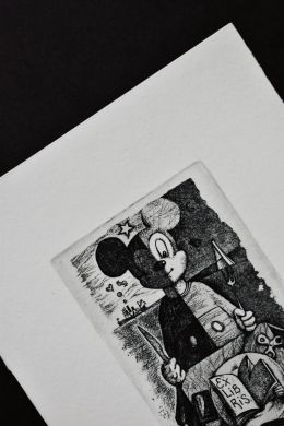 Экслибрис "Biblioteca Bodio Lomnago" (ex libris, Александр Улыбин)