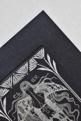 Экслибрис "Потерянный ангел" (ex libris, Геннадий Вяль)