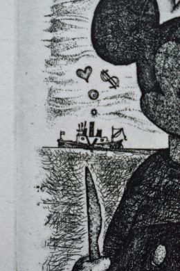 Экслибрис "Biblioteca Bodio Lomnago" (ex libris, Александр Улыбин)