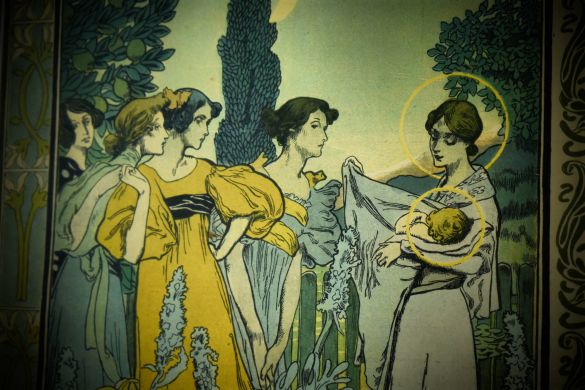 Андре Каар. "Рождество Христово". "L'Illustration". Литография. Франция, 1896 г.