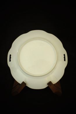 Тарелка хлебная (фарфор, лепка, деколь, разделка золотом, Карл Тильш, 1910-е гг.)