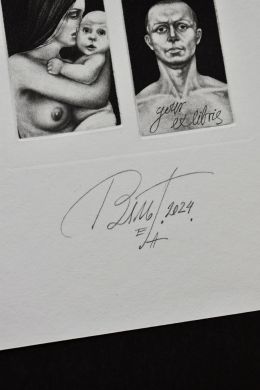 Экслибрис "Тревога" (ex libris, Геннадий Вяль)