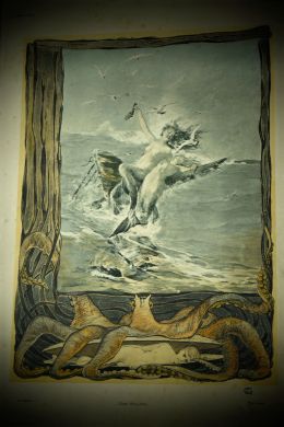 Карлос Грете. Аллегория "Шторм". Литография. Мартин Герлах. Вена. 1900 г.