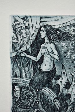 Экслибрис "Mermaid" (ex libris, Александр Улыбин)