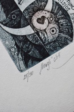 Экслибрис "Mowgli" (ex libris, Александр Улыбин)