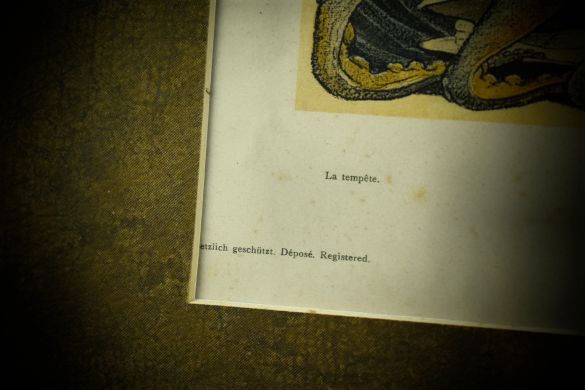 Карлос Грете. Аллегория "Шторм". Литография. Мартин Герлах. Вена. 1900 г.