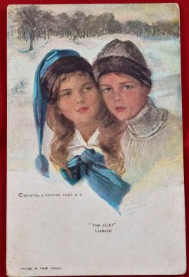 Почтовые открытки (5 шт., литографическая печать, Reinthal & Newman N.Y., 1910-е гг.)