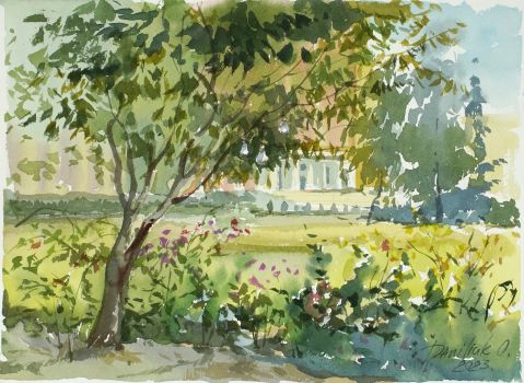 Пленэрный этюд "Кветка-парк 2023" (Ольга Данилюк)