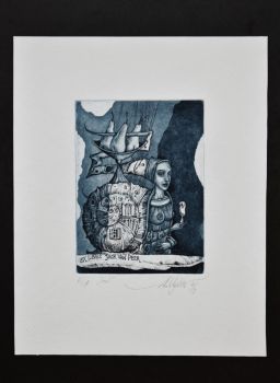 Экслибрис "Snail" (ex libris, Александр Улыбин)