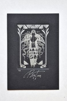 Экслибрис "Потерянный ангел" (ex libris, Геннадий Вяль)