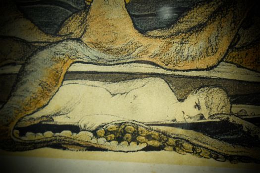 Карлос Грете. Аллегория "Шторм". Литография. Мартин Герлах. Вена. 1900 г.