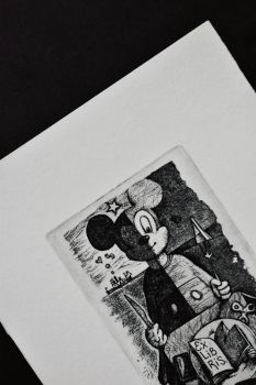 Экслибрис "Biblioteca Bodio Lomnago" (ex libris, Александр Улыбин)