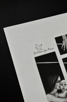 Экслибрис "Тревога" (ex libris, Геннадий Вяль)