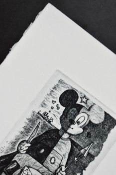 Экслибрис "Biblioteca Bodio Lomnago" (ex libris, Александр Улыбин)