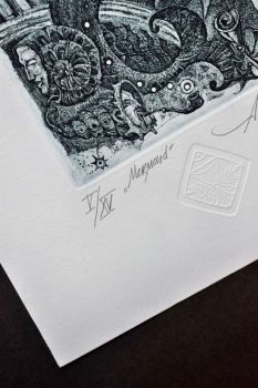 Экслибрис "Mermaid" (ex libris, Александр Улыбин)
