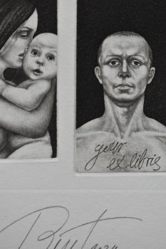 Экслибрис "Тревога" (ex libris, Геннадий Вяль)
