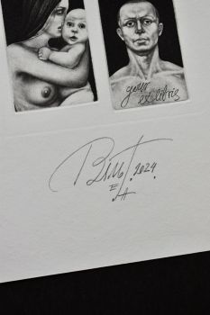 Экслибрис "Тревога" (ex libris, Геннадий Вяль)