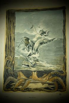 Карлос Грете. Аллегория "Шторм". Литография. Мартин Герлах. Вена. 1900 г.