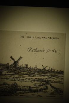 Экслибрис по Рембрандту “Вид Амстердама” (Ex Libris Cor van Vlijmen) (Геннадий Вяль)