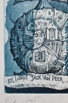 Экслибрис "Snail" (ex libris, Александр Улыбин)