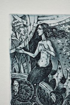Экслибрис "Mermaid" (ex libris, Александр Улыбин)
