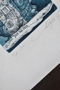 Экслибрис "Snail" (ex libris, Александр Улыбин)